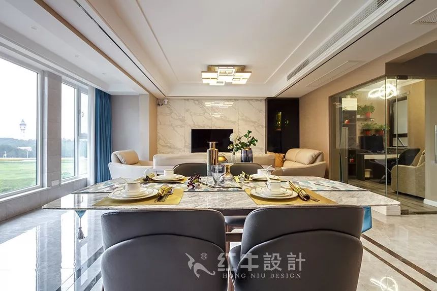 南京融僑觀邸120㎡現(xiàn)代簡約--低調有質感的家居美學03餐廳