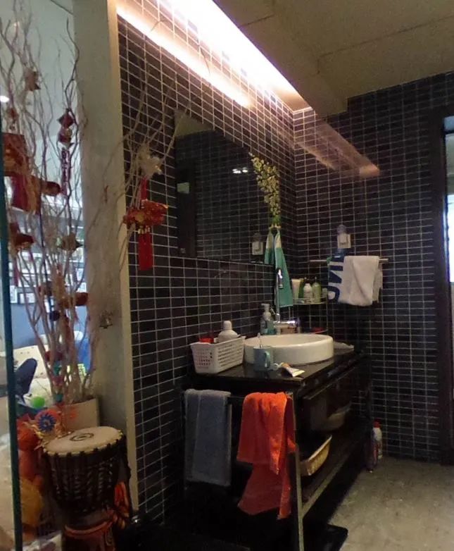 余瑋_金鼎灣花園135㎡輕奢風格--老房升級改造，前后對比大變樣！14過道·改造前