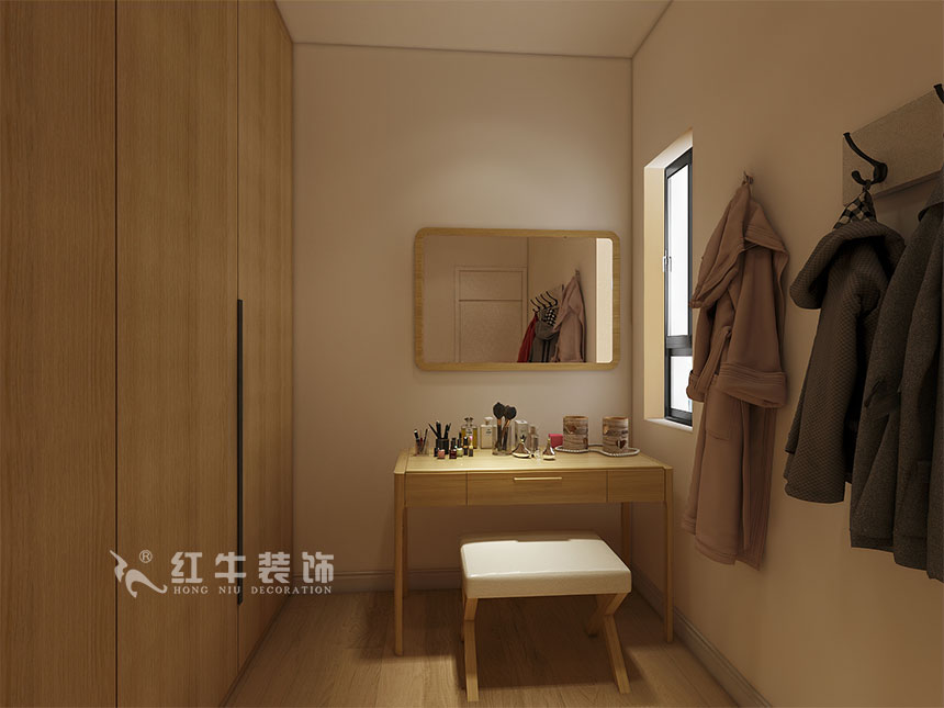 魏利利_津橋華府82㎡現(xiàn)代簡約｜顛覆傳統(tǒng)客廳，即是休閑書吧又是影院11衣帽間