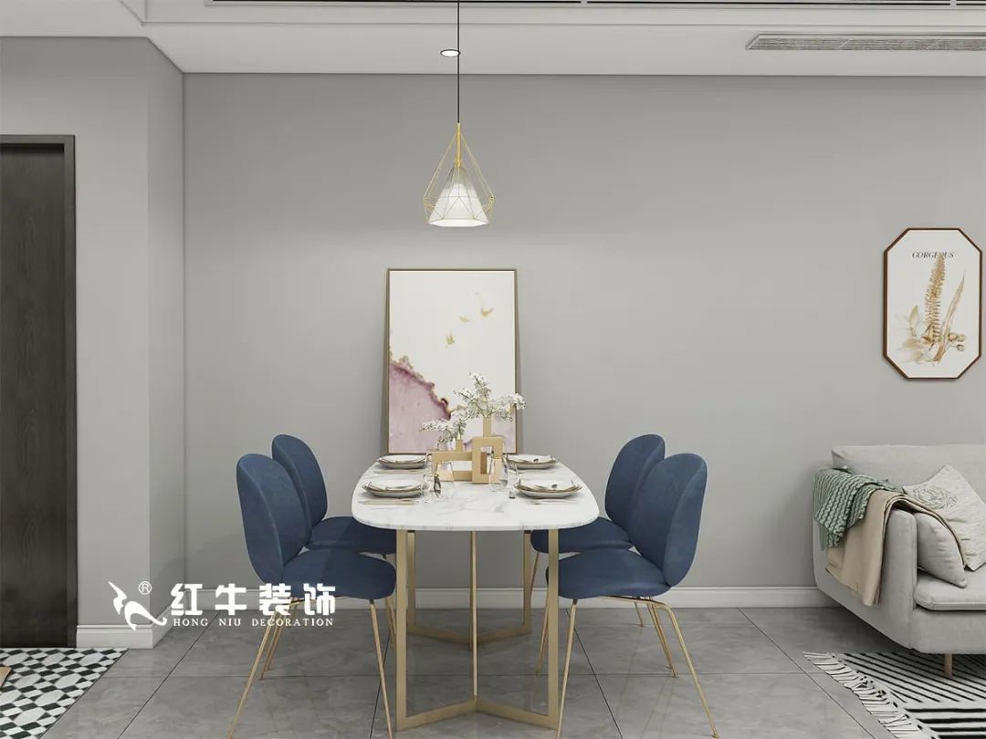 劉萍萍_仙龍灣山莊90㎡輕奢風(fēng)格｜加入一點(diǎn)金屬線條，這個(gè)家高級(jí)又溫柔！04