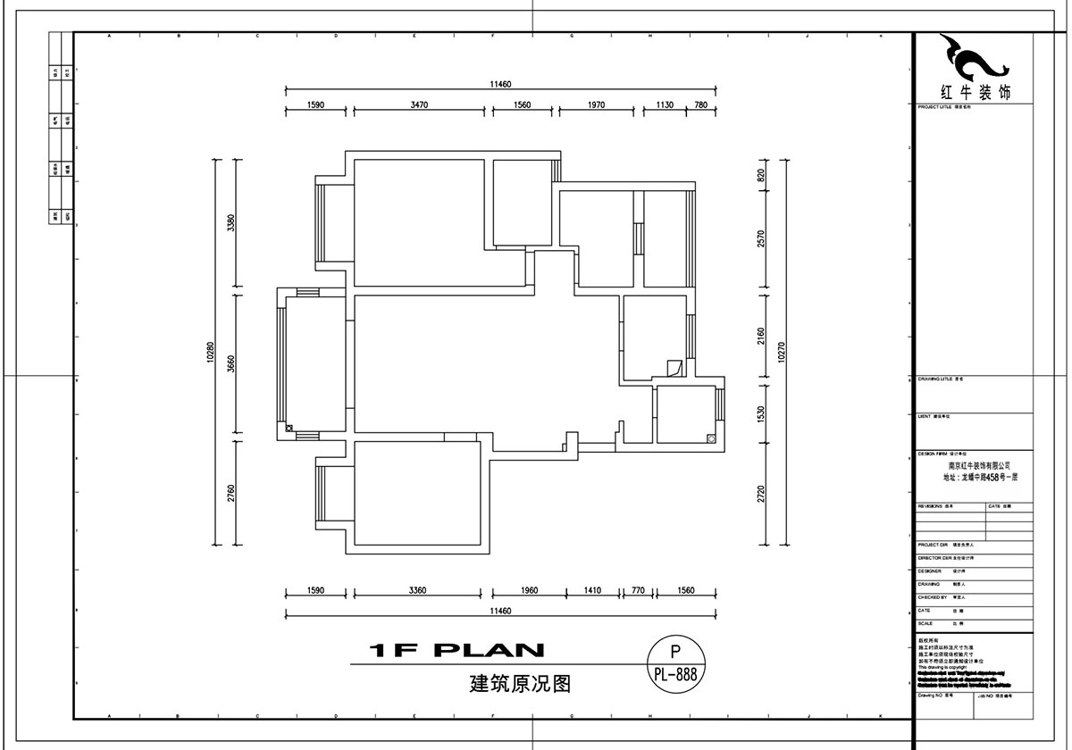 劉萍萍｜中南山錦花城10-1-802-97㎡-簡(jiǎn)約風(fēng)格｜3室2廳2衛(wèi)｜老房裝修｜定制家￥132780｜全包14萬(wàn)｜00_01建筑原況圖